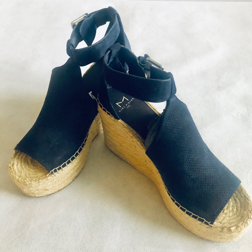 Marc Fisher Navy Blue Espadrilles 8.5